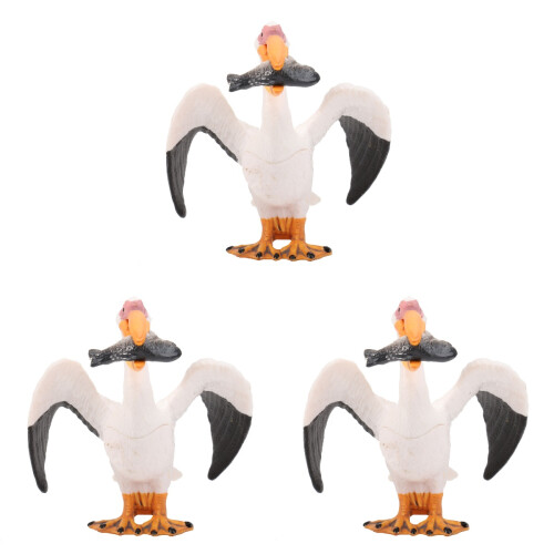 3 Pcs Simulation Animal Toy Adorable Model Desktop Decoration 2