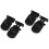 4Pcs Black Sliding Window Stops with Rubber for Home Use 4