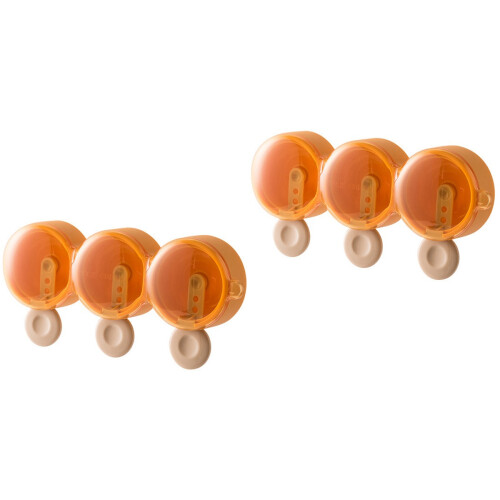 2Pcs Orange Silicone Ice Cream Maker Donut Shape Mold for Home Use 2