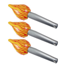 12Pcs PVC Inflatable Torch Balloons Chocolate Color Kids Party Props