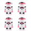 4Pcs Red Manual Pencil Sharpener Compact Handheld for Kids Students 7