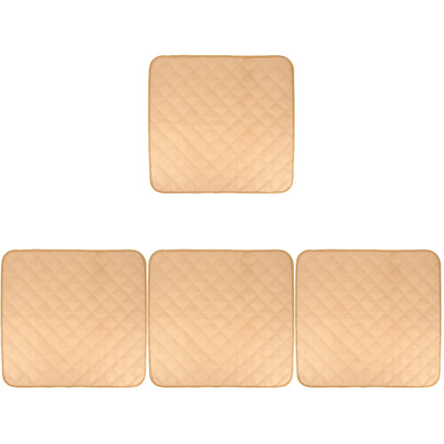 4Pièces Tapis Pour Siège Protection Beige 1