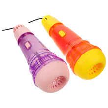 4Pcs Kids Musical Instrument Echo Microphone Prop Lightweight ABS Toy