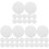 60Pcs Double-Sided Hook and Loop Carpet Adhesive Pads Black Home Use 4
