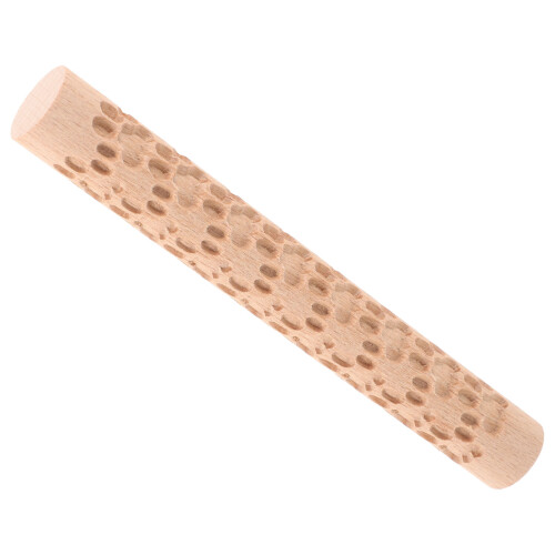 4Pcs Multi-Functional Wooden Clay Rollers for Home Craft and Embossing