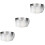 3Pcs Silver Stainless Steel Mousse Ring Mold for Cake Baking 5