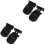 4Pcs Black Sliding Window Stops with Rubber for Home Use 3