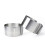 3Pcs Silver Stainless Steel Mousse Ring Mold for Cake Baking 11