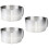 3Pcs Silver Stainless Steel Mousse Ring Mold for Cake Baking 7