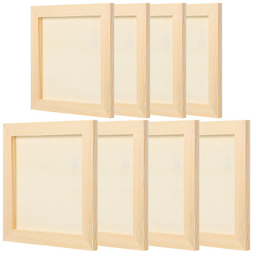 32 Pcs Wooden Square Picture Frames For Diy Photo Projects