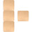 4Pièces Tapis Pour Siège Protection Beige 7