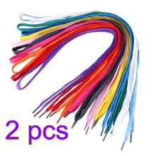 Set Of 2 Colorful Sneakers And Laces Man For Trainers Flat Shoelaces