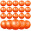 50Pcs Smooth Surface Orange Plastic Balls for Event Game Props 1