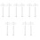 10 Pcs Miniature Train Lamp Models Plastic Sand Table Streetlamp 5