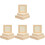 32 Pcs Wooden Square Picture Frames For Diy Photo Projects 2