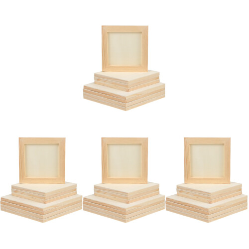 32 Pcs Wooden Square Picture Frames For Diy Photo Projects 1