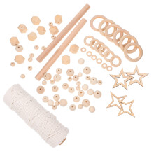 1 set macramé diy wandhangdecor met stokjes en