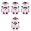 4Pcs Red Manual Pencil Sharpener Compact Handheld for Kids Students 5