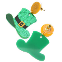 2Pairs Patrick Womens Drop Earrings Creative Ear Jewels
