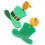 2Pairs Patrick Womens Drop Earrings Creative Ear Jewels 1