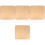 4Pièces Tapis Pour Siège Protection Beige 3