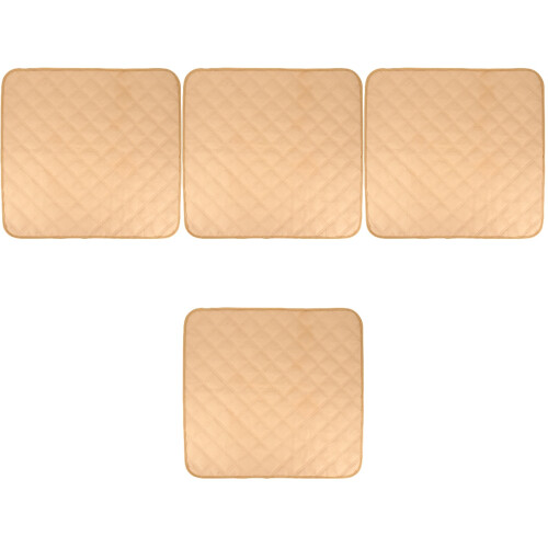 4Pièces Tapis Pour Siège Protection Beige 2