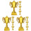 12 Pcs Mini Plastic Award Trophy Small Decor 4