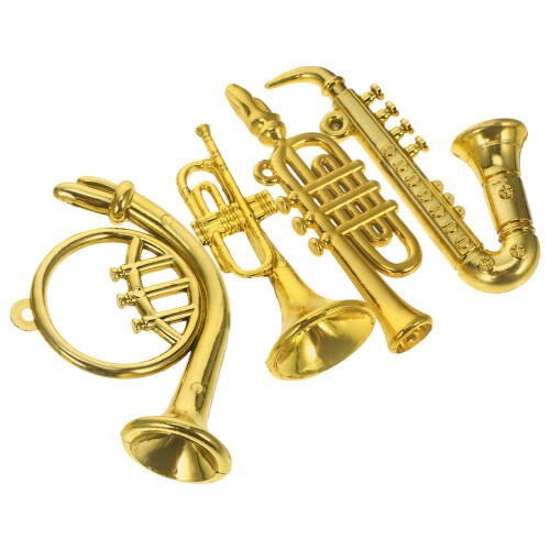 8 Pcs Mini Plastic Musical Instrument Home Ornament