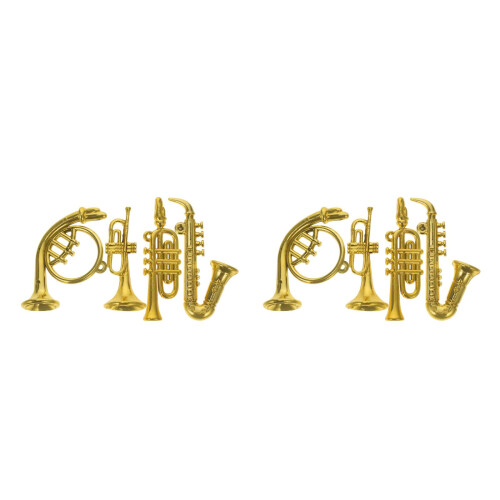 8 Pcs Mini Plastic Musical Instrument Home Ornament 1