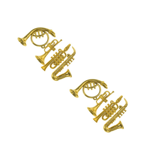 8 Pcs Mini Plastic Musical Instrument Home Ornament 2