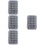 4 Pack Sponge Holder Bobbin Case Transparent Box Compact Container 6