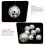 4 Pack Hanging Silver Glass Disco Balls Party Mirror Decorations 10