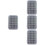 4 Pack Sponge Holder Bobbin Case Transparent Box Compact Container 5