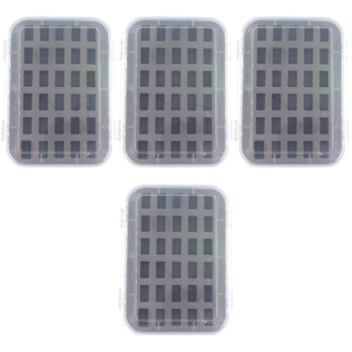 4 Pack Sponge Holder Bobbin Case Transparent Box Compact Container 1