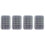 4 Pack Sponge Holder Bobbin Case Transparent Box Compact Container 3