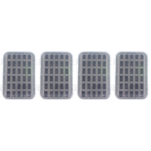 4 Pack Sponge Holder Bobbin Case Transparent Box Compact Container 2