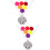 2Sets Stylish Silver Aromatherapy Diffuser Necklace with Felt Cushion 7