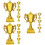 12 Pcs Mini Plastic Award Trophy Small Decor 8