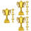 12 Pcs Mini Plastic Award Trophy Small Decor 7