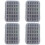 4 Pack Sponge Holder Bobbin Case Transparent Box Compact Container 4