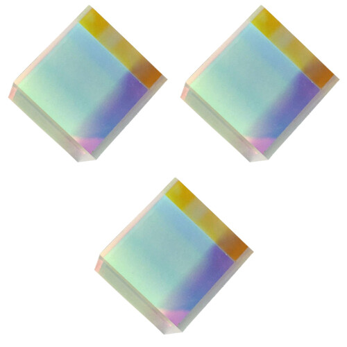 3pcs Dispersion Prism Optical Cube Glass Cube Rgb Cube 2