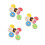 21Pc Faux Doughnut Display Props PU Material Assorted Color Realistic 7