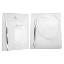 4Sets Multi-Purpose Manicure Palet Wit Acryl Voor Nagelkunst