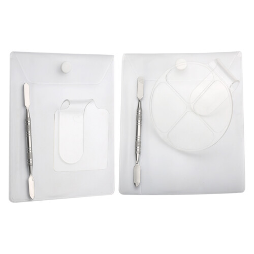 4Sets Multi-Purpose Manicure Palet Wit Acryl Voor Nagelkunst