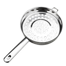 2Pcs Silver Food Serving Spoons Hot Pot Colander Cooling Ladle Set