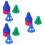75Pcs Assorted Plastic Block Cones for Soccer and Roller Skating 6