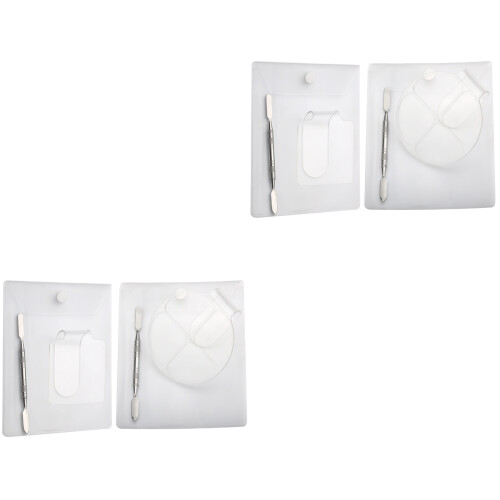 4Sets Multi-Purpose Manicure Palet Wit Acryl Voor Nagelkunst 2
