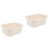 2Pcs Durable Beige PP Plastic Baby Changing Table Tub for Home Use 5