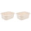 2Pcs Durable Beige PP Plastic Baby Changing Table Tub for Home Use 3