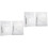 4Sets Multi-Purpose Manicure Palet Wit Acryl Voor Nagelkunst 4